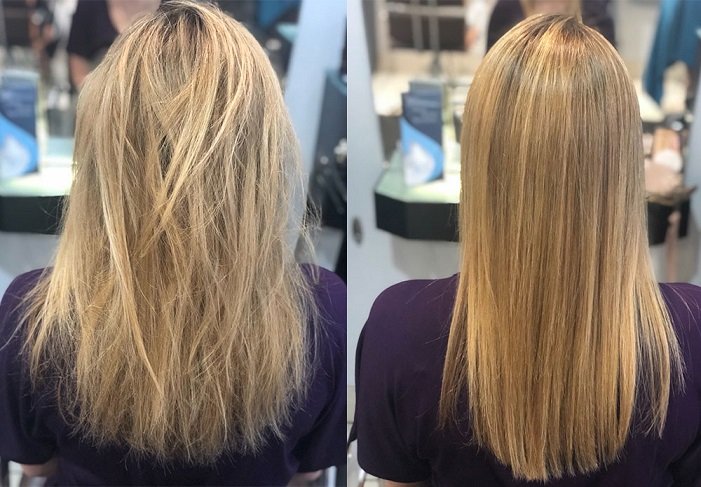 brazilian blowout before and after